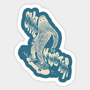 SKATE MONSTER (Cream Color way) Sticker